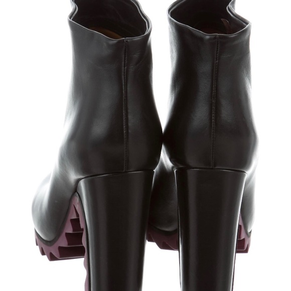 Jil Sander Purple Lug Sole ankle boots size 6 - Picture 4 of 5